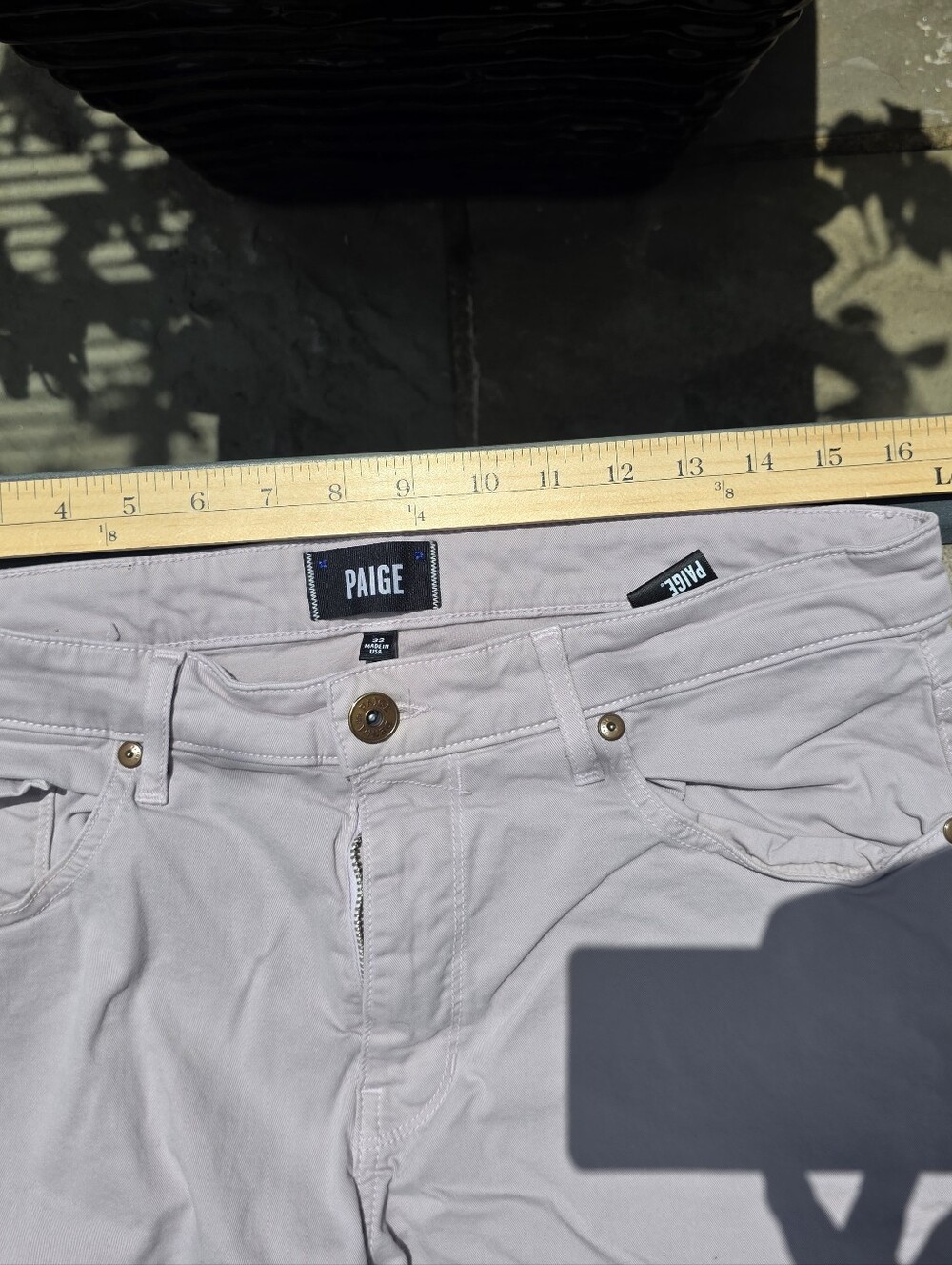 PAIGE Men's Normandie Straight Leg Japanese Twill Pants - Tan 33x32